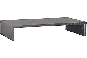 RICOO Supporto monitor scrivania 54 x 26 x 10 cm FS0113-BG Rialzo schermo PC Grigio cemento