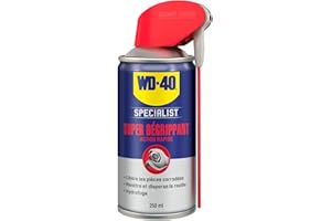 WD-40 Specialist • Super Dégrippant • Spray Double Position • Efficacité Immédiate • Dégrippe rapidement et facilement • Résistant à l'Eau • Compatible Tous Métaux • 250 ML