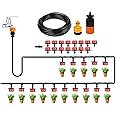 JERN Micro Drip Irrigation System Plant Self Automatic Watering Timer Garden Hose Kits With Adjustable Dripper (10M Hose Drip System)
