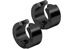 Tumundo® Klappcreolen Creolen Edelstahl Ohne Loch Fake Ohrstecker Ohrclips Clip Huggie Ohrringe Golden Weiß Silbern