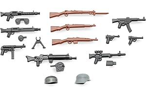 BRICKSSTUFF BrickArms Tedesco Set di Armi V2, Custom Arma, per Le Figure Lego®