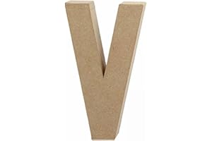 CRAFTY CROCODILES Papier Paper Mache Large Letters 20.5cm - Cardboard Craft (V)