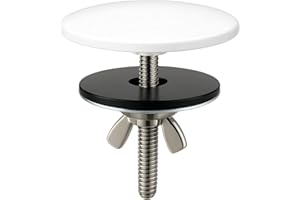 XNTONG - Copertura Foro Rubinetto, Copertura Foro Rubinetto 5 cm, Copertura Lavabo in Ottone Cromato, Adatta per Tappi di Foro Lavello per Cucina e Bagno di Casa, Copertura Foro Lavello (Bianco)
