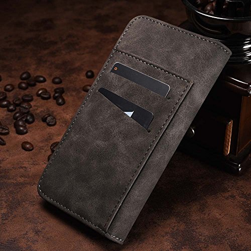 iPhone SE 5 5S H  lle  Dfly  2 in 1   Abnehmbare Wallet Folio   Retro Premium PU Leder aus   u  erem und offenem Haar Echtes Leder von Innerem  Handyh