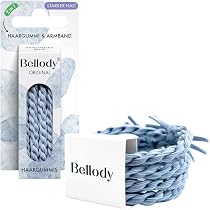 Meilliwish Runde Haargummis Für Frauen & Mädchen – 0,7 Zoll Durchmesser, Blau, Für Hochzeit & Party