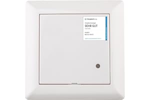 HUBER Motion 8HFR Hochfrequenz Bewegungsmelder UP 180° - LED geeignet, auch für Mehrfach-Rahmen [55x55mm], 3-Draht-Technik mit Relais