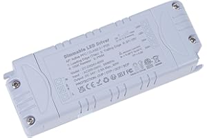 YAYZA! Transformateur IP44 24V 2.5A 60W Dimmable TRIAC - Pilote Miniature à Tension Constante pour Écran et Ampoules G4, MR11, MR16 LED