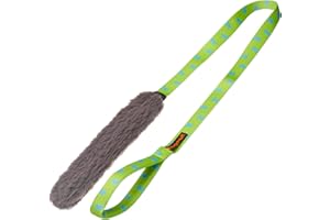 Tug-E-Nuff Dog Gear, Chaser Durable pour Chien avec poignée Extra Longue | Idéal pour Le Dressage interactif des Chiens et Les Chiens de Tous âges | 4 Couleurs | 47 x 11 Pouces de Taille