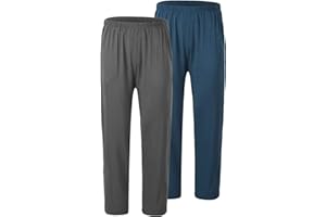 JINSHI Pantaloni Lunghi Pigiama da Uomo Morbide Modal Pantalone da Salotto Biancheria da Notte