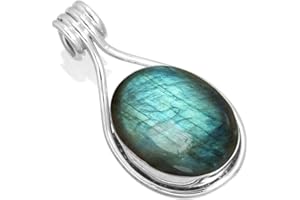 JEWELOPORIUM 925 Sterling Silver Pendant For Women Amethyst Black Onyx Chalcedony Carnelian Rose Quartz Gemstone Jewelry Fashion Silver Ring Gift On Mothers Day Friendship Day Anniversary Thanksgiving Engagement