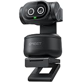 EMEET PIXY 4K PTZ Camera with Dual Camera and AI Tracking, 0.2s Fast Focus, 3 Microphones, Gesture Control, 4K Webcam for Str