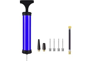 DDUO Portable Ball Pump,Air Pump Inflator Kit with Needle,Nozzle, Extension Hose Hand Pumps for Basketball Football Volleybal