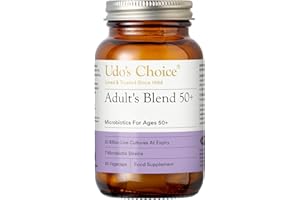 Udo's Choice Adults 50 Plus Age Specific Probiotics - Lacto & Bifido Bacteria - 34 Billion Cell Count - 7 Microbiotics Strains- Designed for Optimum Bowel Health - 30 Vegecaps