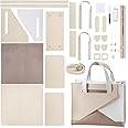 WADORN Handmade Tote Bag Making Kits, DIY Imitation Leather Handbag Making Kit DIY Personalized Bag Stitching Set Sewing Handicraft Shoulder Bag Making All Accessories, 9.8x4.7X 7.8 Inch