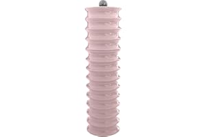 Addison Ross Twister Salt or Pepper Mill – Easy Twist Ceramic Grinder – Sustainable Rubber Wood – Modern Design – Ideal Wedding Gifts or Housewarming Gift – Kitchen Accessories – Pink – 24cm