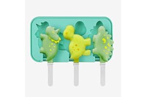 GEERDAN Moule Glace, Moule à glace en Silicone pour Adultes et Enfants, Réutilisables Moule Glace à l'eau (Dinosaures)