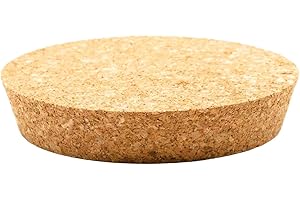 AlcoFermBrew Tapón Grande de Corcho Natural 108/96 mm – para Floristería y Proyectos DIY, Tarros de Alimentos, Resistente y Ecológico