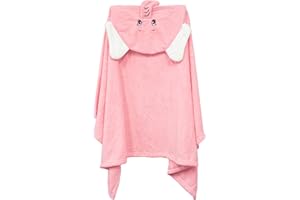 PFIMIGH Kapuzen-Babybadetuch, 70 x 140 cm Korallfleece-Kinderhandtuch, besonders saugfähiges und weiches Waschtuch für die empfindliche Haut von Kleinkindern, 1 Packung