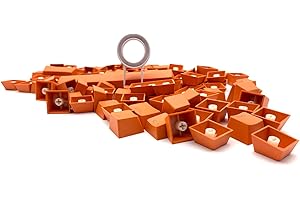 LZH-LP 104 Touches compatibles avec Les commutateurs MX Doubleshot Support Éclairage LED ABS Touches Profil OEM pour Clavier mécanique de Jeu DIY (Orange)