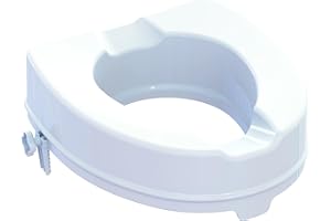 Identités, Réhausse WC Modèle Ibiza, Forme anatomique confortable, Fixation rapide et sans outil, Entretien et désinfection facile, Améliore la sécurité aux WC, Hauteur 10 cm, Sans couvercle