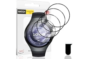 Euukzzea Schutzfolie für Huawei Watch 5 42mm, 4 Stück Anti-Kratzer Keine-Blasenfrei Flexible Weiche TPU Folie, Volle Abdeckung Wasserdicht Displayschutz für Huawei Watch 5 42mm