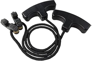 THREE ARCHERS Spannhilfe für Armbrüste, T Griff Armbrustspannhilfe, Seilspannhilfe, Bogenschießzubehör, Spannseilgerät, Beidhändig