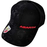 Abarth 21733 schwarzer Hut mit gebogenem Visier, Black, One Size