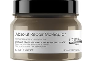 L'ORÉAL PROFESSIONNEL PARIS L'Oréal Professionnel Maska do włosów uszkodzonych strukturalnie, głęboka, molekularna naprawa dla większej elastyczności, z wiązaniami peptydowymi i 5 aminokwasami, seria Expert, maska molekularna