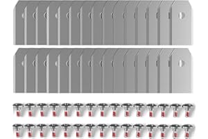 FOURSHOW 36 Stück Ersatzklingen Kompatibel für ALLE Navimow Serie i105E, i110E, H1500E, H3000E-VF, X315E, X390E Mähroboter Klingen, Schrauben mit Gewindesicherung
