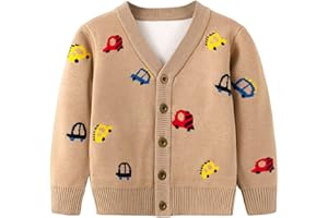 BOBORA Kids Knitwear Cardigan Girls Boys Long Sleeve Knitted Sweatshirt Children Autumn Winter Knitting Sweater Jumper 2-7Years