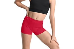 NetSetUK Girls Cycling Shorts - Kids neon Microfiber hot Pants Stretchy Comfortable fit Girls Shorts for Yoga, Ballet, Gymnastics, School & Sportswear