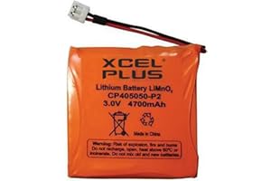 XCELPLUS Siren Bell Box Alarm Battery intended for use with Pyronix DELTABELL used as a replacement for BATT-ES1, DELTABELL-WE, DELTABB-WE and LEDRKP / WHITE-WE, (BATT-ES1-1PC)