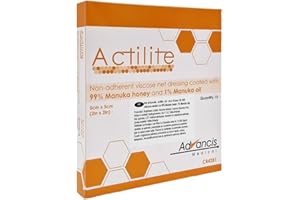 ADVANCIS ACTILITE Wundkompresse Viskose Gaze mit Manuka Honig 5 x 5 cm, 10 stück