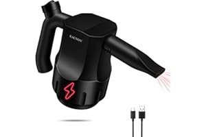 KACNON Compressed Air, Cordless Air Duster 8000mAh Rechargeable Compressed Air Cleaner for PC, Keyboard Cleaner, 10W Fast Charging Electric Air Dust Blower Replaces Canned Air, Wireless and Mini