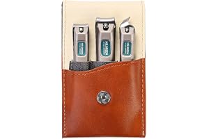 MR.GREEN 3 pcs Nail Clippers Set Stainless Steel Nail Clippers & Slant EDG Toenail Clipper Cutter for Men and Women