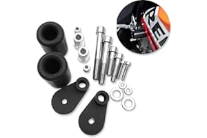 HTTMT MT219-006-BK Protecteur de cadre sans découpe compatible avec Honda CBR 1000RR 1000 RR Noir 2006 2007