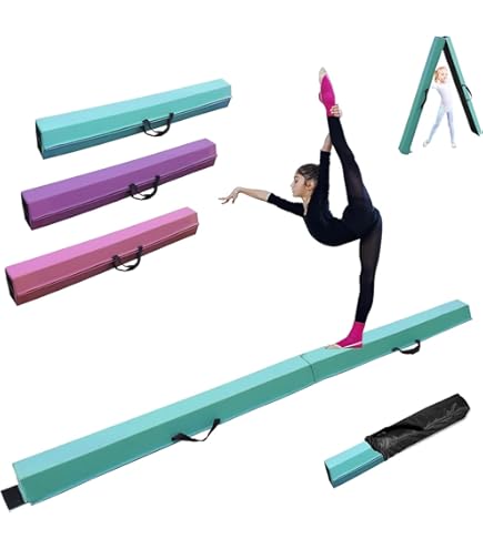 Trave Di Equilibrio Pieghevole Per Ginnastica - 2,2 M, Per Bambini, Allenamento Casa O Palestra - Foto 8