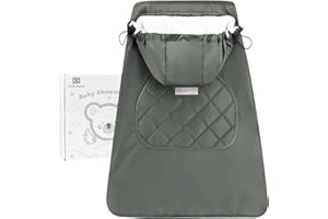 Bebear Housse d'hiver universelle pour porte-bébé - Pour toutes les saisons - Motif renard jaune,New Type Grey