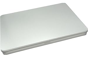 LivuX DIN A4 Document Box - 31x22x2.25 cm, 0.367 kg, Rectangular Storage with Lid - Office, Home Office & Archive - Premium Metal