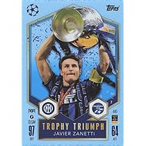 TharnType インビテーションカード 非売品 Match Attax 2024 2025 Javier Zanetti Trophy Triumph Trading Card