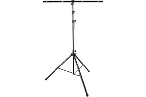 ‎LIGHTMAXX LightmaXX LS-9, Stahl Lichtstativ, 3.39m Maximalhöhe, 50kg Belastbarkeit, Inklusive T-Bar, Schwarz