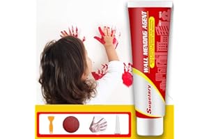 SUGELARY Crema Riparatrice Muri, Kit Agente Riparatore Muri con Ugello a Punta Raschietto, Stucco per Muro Impermeabile Patch per Muro a Secco Bianco per Riparare Crepe, Fori, Peeling, Graffiti (100 g)