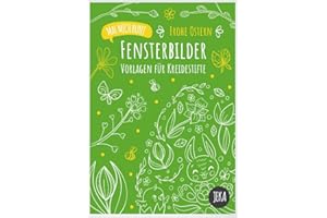 ‎JEKA Fensterbilder-Vorlagen Ostern, 4 Fensterbilder Ostern, Ostern Kinder, Ostergeschenk für Kinder, Basteln Ostern, Mal Mich Bunt