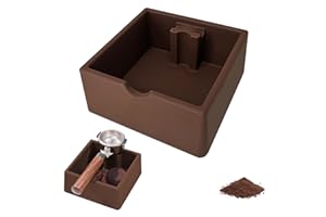 LEMGYIAMZ Knock Box Cafe, Accesorios Cafe para Barista, Recipiente para Posos de Café y Tapete para Prensar Café und Kit Cafe Barista, Coffee Knock Box de Regalos para Los Amantes Del Espresso