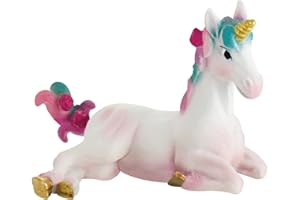 Bullyland Bullyland-75572 75572-Figurine, Poulain de Licorne, env. 5 cm de Haut, Figurine Peinte à la Main, sans PVC, pour Les Enfants pour des Jeux d'imagination, 75572, Multicolore, 7 cm