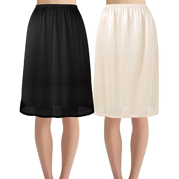 Vintage Slip Underneath Skirt *-Trimmed Half Slip For Women Anti