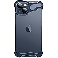 aidvaia Phone Case for iPhone 14 Phone Case Minimalist Protective Shock Absorption Aerospace Grade Aluminum Shells (Aluminum Metal Blue)