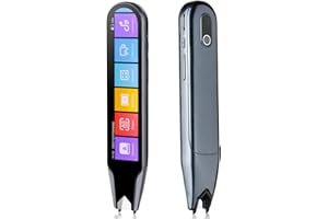RIOKKO Scan Reader Pen - 134 Language Translator Device Reader Pen for Dyslexia,OCR Digital Scanner Pen Reading Device Instant Translator Device Data Transfer to Phone & Computer