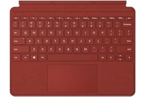 Microsoft Surface Go Signa Type Cover - Teclado compatible con Surface Go, Rojo amapola (Alcantara)