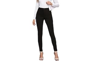 femiss Women Skinny Stretch Teen School Trousers Tight fit Everyday Girls Grey Ladies Office Work Trousers